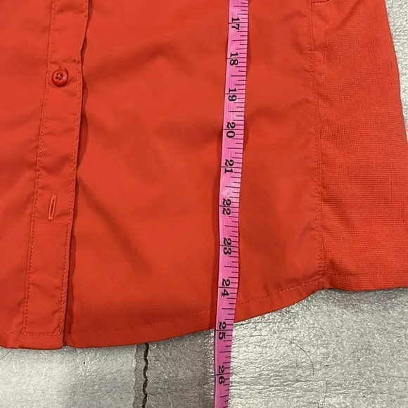 [M]Columbia Titanium Omni-Shade Orange Outdoor/Hiking Button Down Shirt - Picture 9 of 12